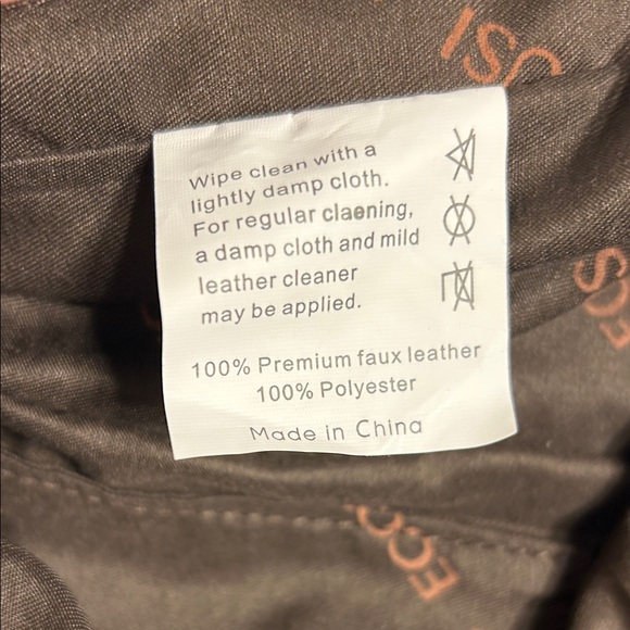 Ecosusi Women’s Brown Vegan Leather Bow Briefcase/ Laptop Bag / Backpack - Picture 11 of 12